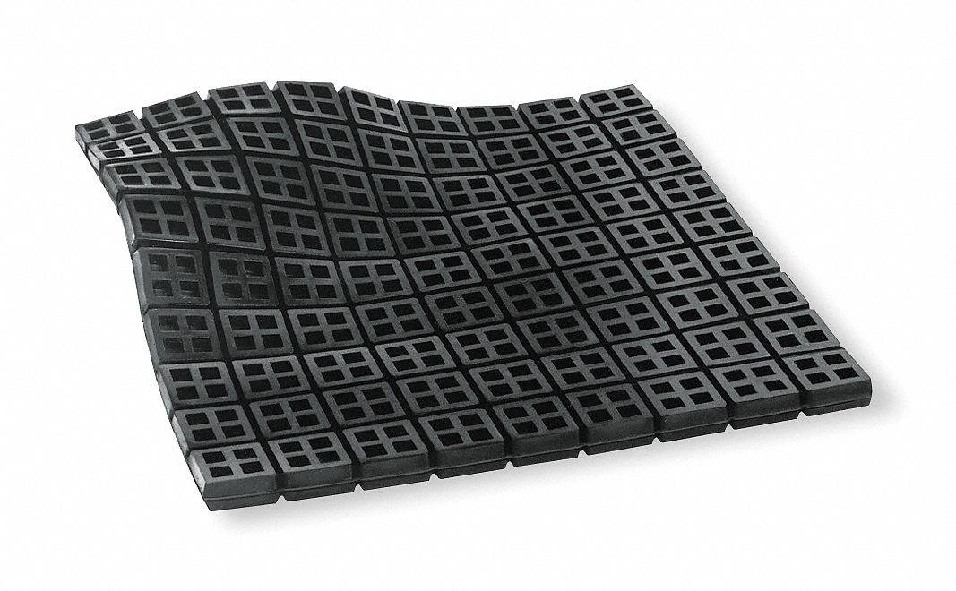 MASON Vibration Isolation Pad Neoprene, 180 per 2x2, 18 in Lg, 18 in