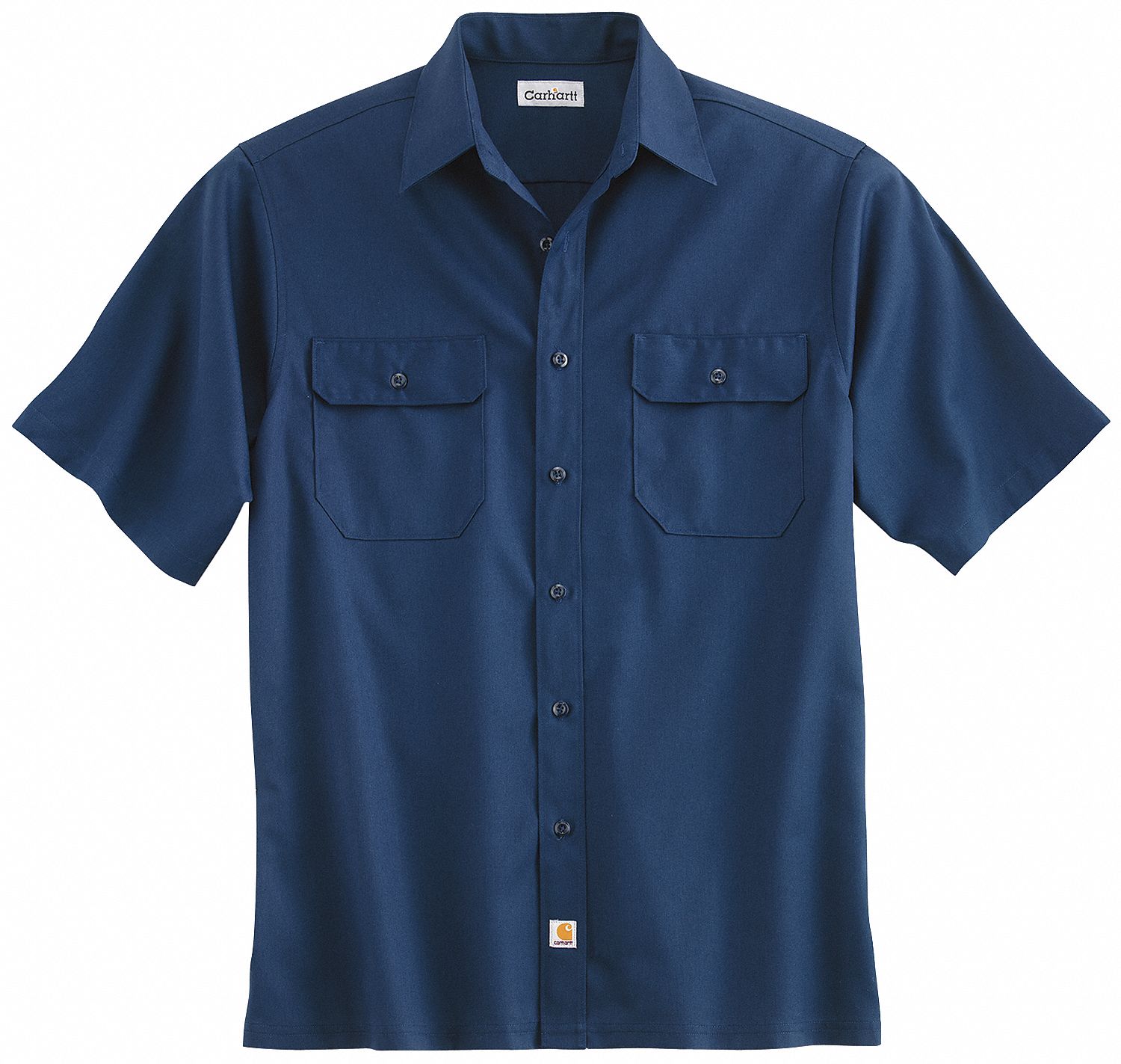 CARHARTT Camisa de Manga Corta Azul Marino M Camisas para Taller