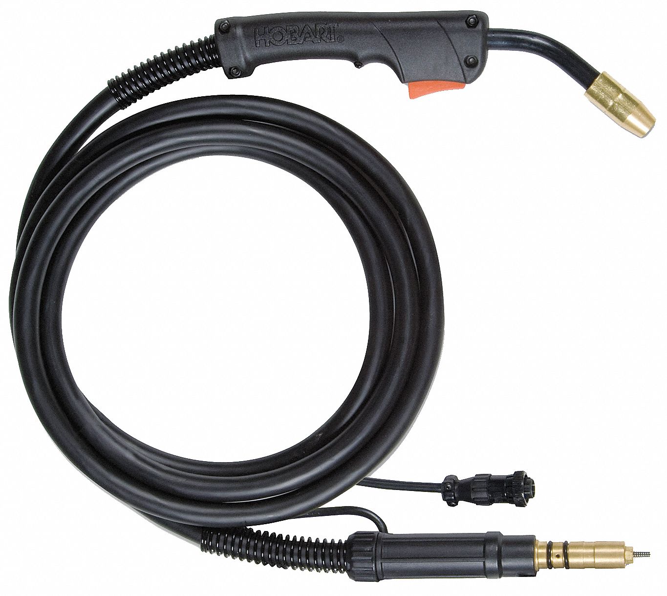 MIG GUN, HR100, 100 A, 0.035 IN, 10 FT, HOBART-COMPATIBLE