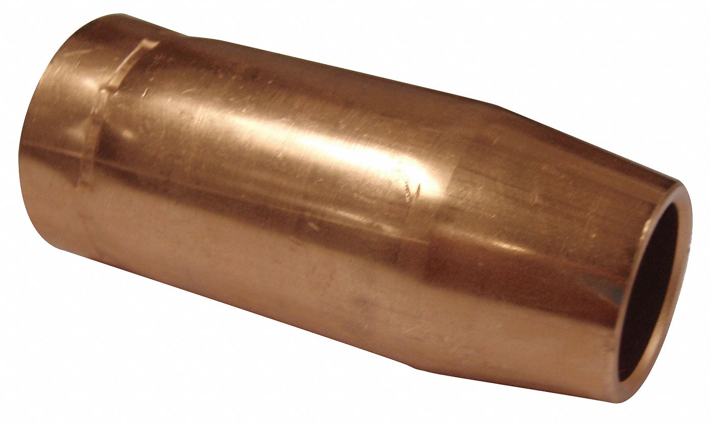 NOZZLE, FASTIP, ⅝ IN BORE DIAMETER, CONICAL TIP, COPPER