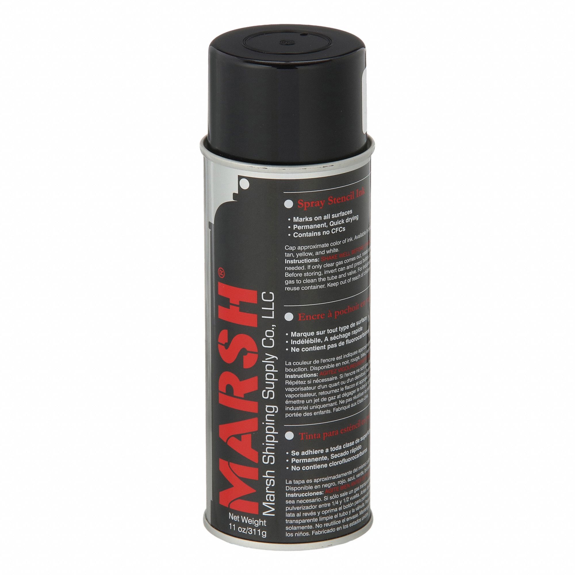 Stencil Ink: Black, 11 oz Container Size, Water Resistant