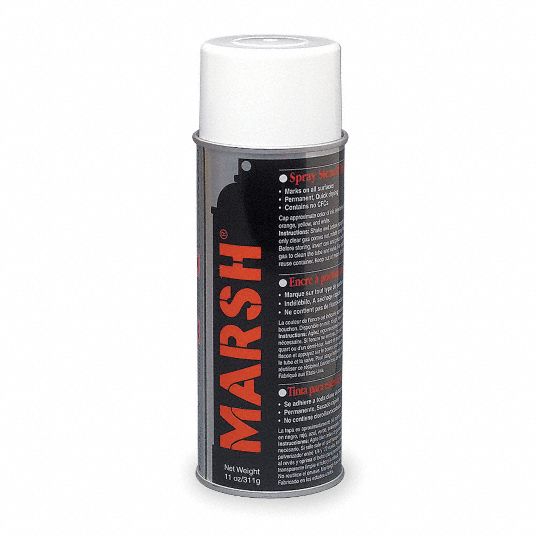 MARSH, White, 11 oz Container Size, Stencil Ink - 5XT14|30400 - Grainger