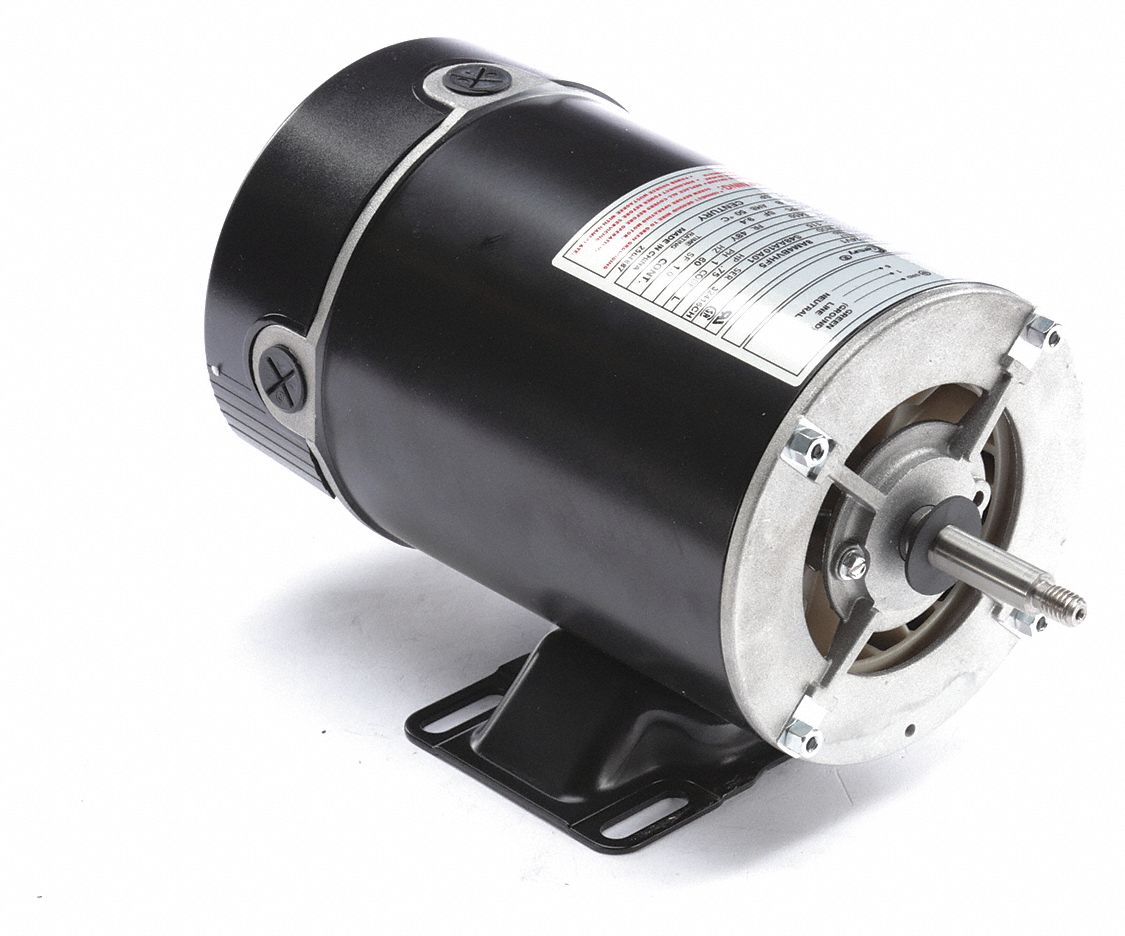 Pool and Spa Pump Motor: Rigid Base Mounting, 3/4 HP, 1 Motor Service Factor, 115V AC, CCWSE