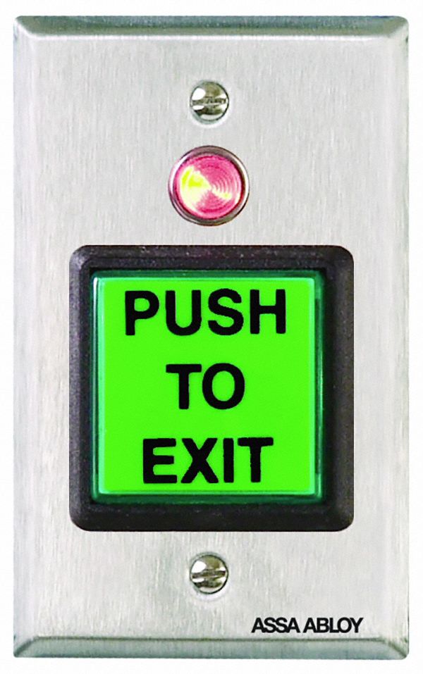 EXIT PUSH BUTTON,STAINLESS STEEL