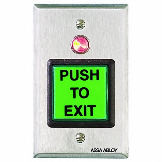 Securitron PB2 Access Control Green Push To Exit Button 