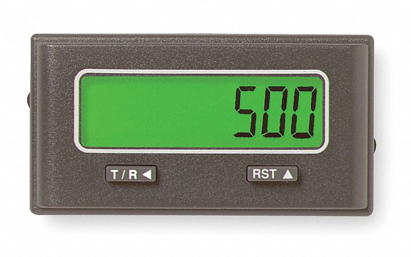 Totalizer/Ratemeter, Battery, Number of Digits:  8, 3VDC Input Voltage, Fits Panel Cut Out 33 x 68mm