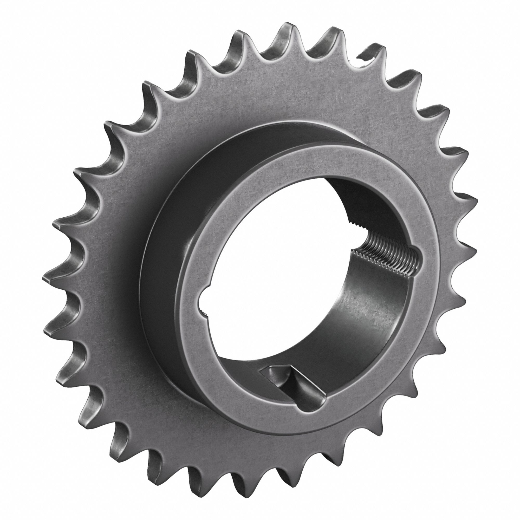 Sprocket: For 50 Chain, 28 Teeth, 5.582 in Pitch Dia, 5.922 in Outside Dia, Steel