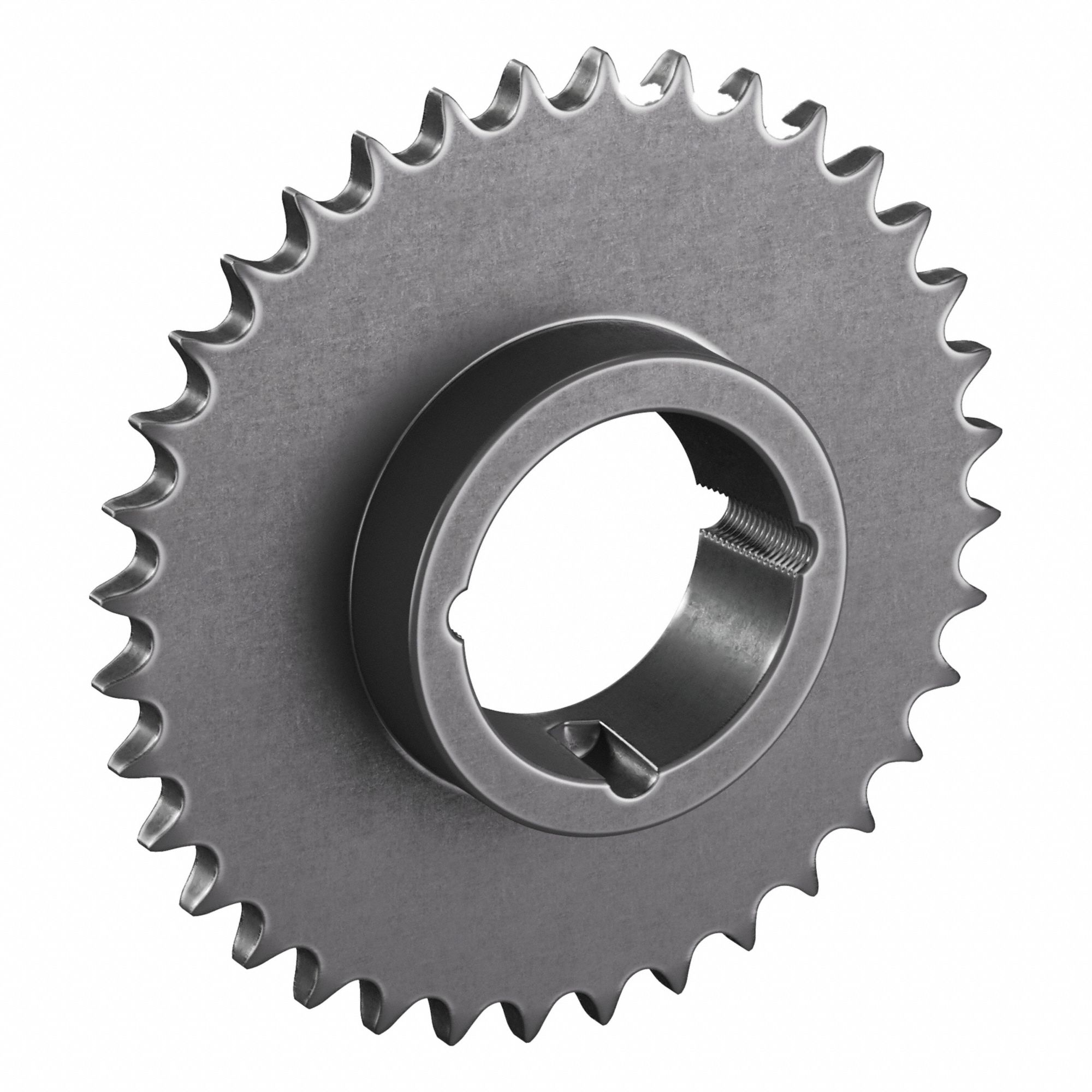 Sprocket: For 50 Chain, 36 Teeth, 7.171 in Pitch Dia, 7.519 in Outside Dia, Steel, ANSI