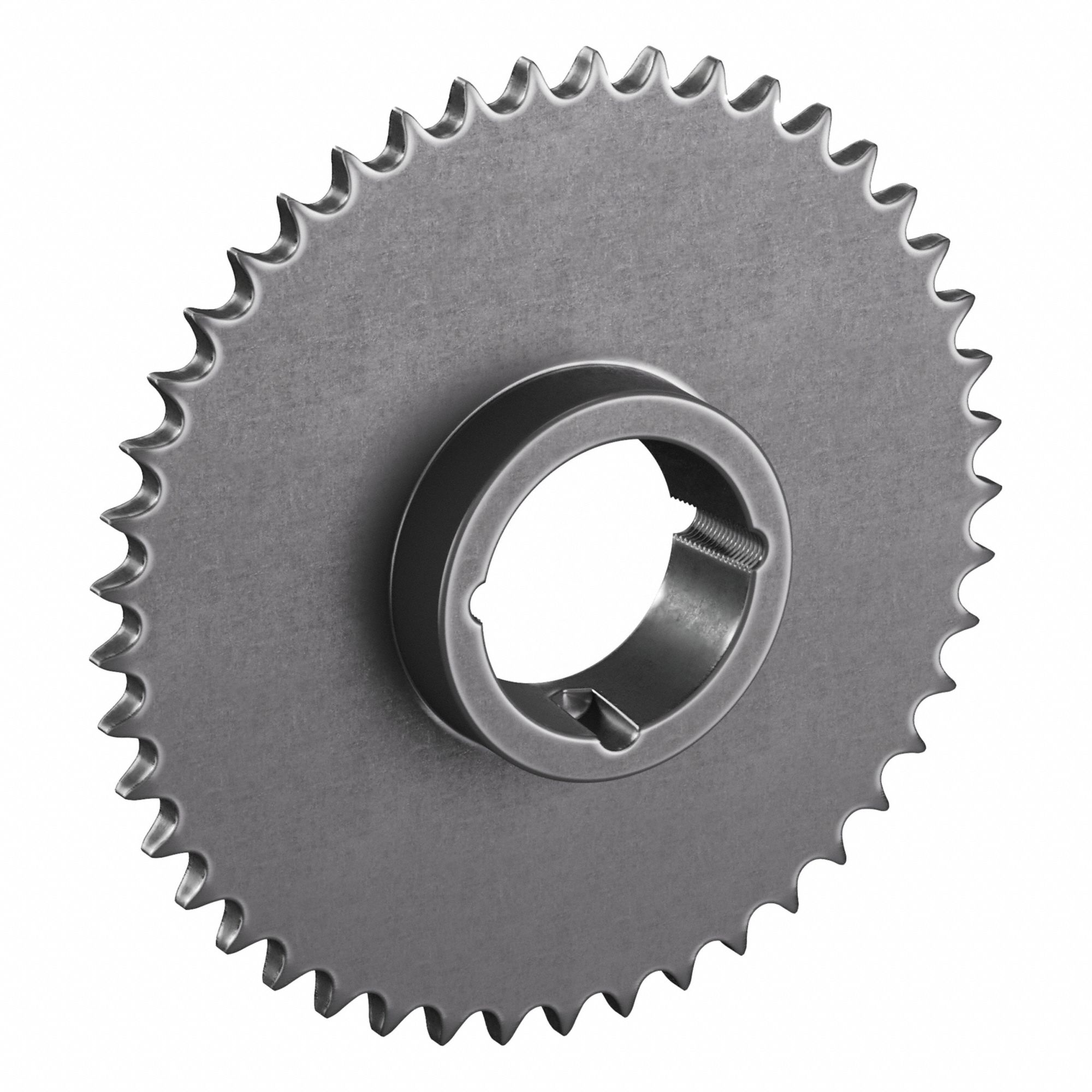 Sprocket: For 50 Chain, 45 Teeth, 8.96 in Pitch Dia, 9.313 in Outside Dia, Steel, ANSI