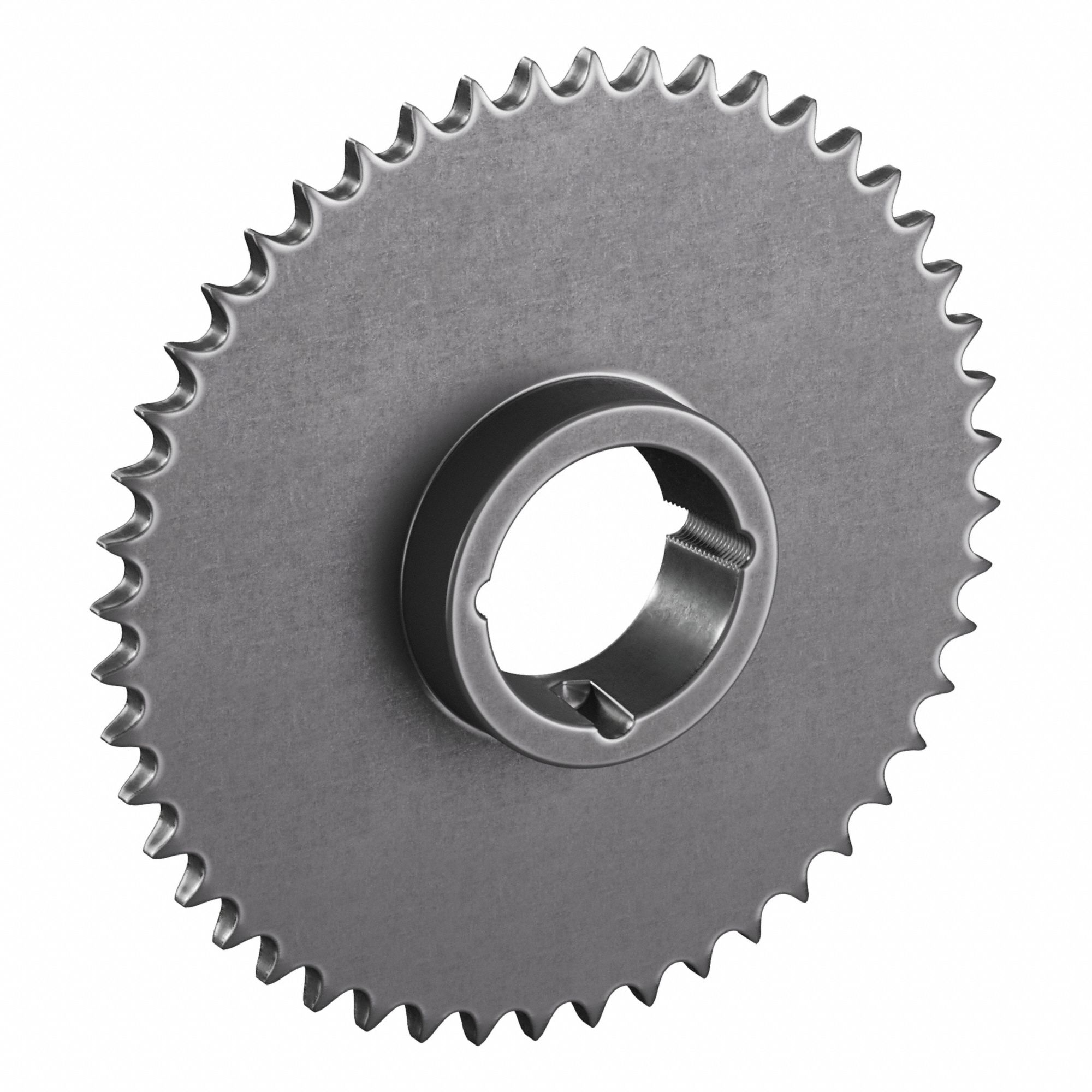 Sprocket: For 50 Chain, 48 Teeth, 9.566 in Pitch Dia, 9.91 in Outside Dia, Steel