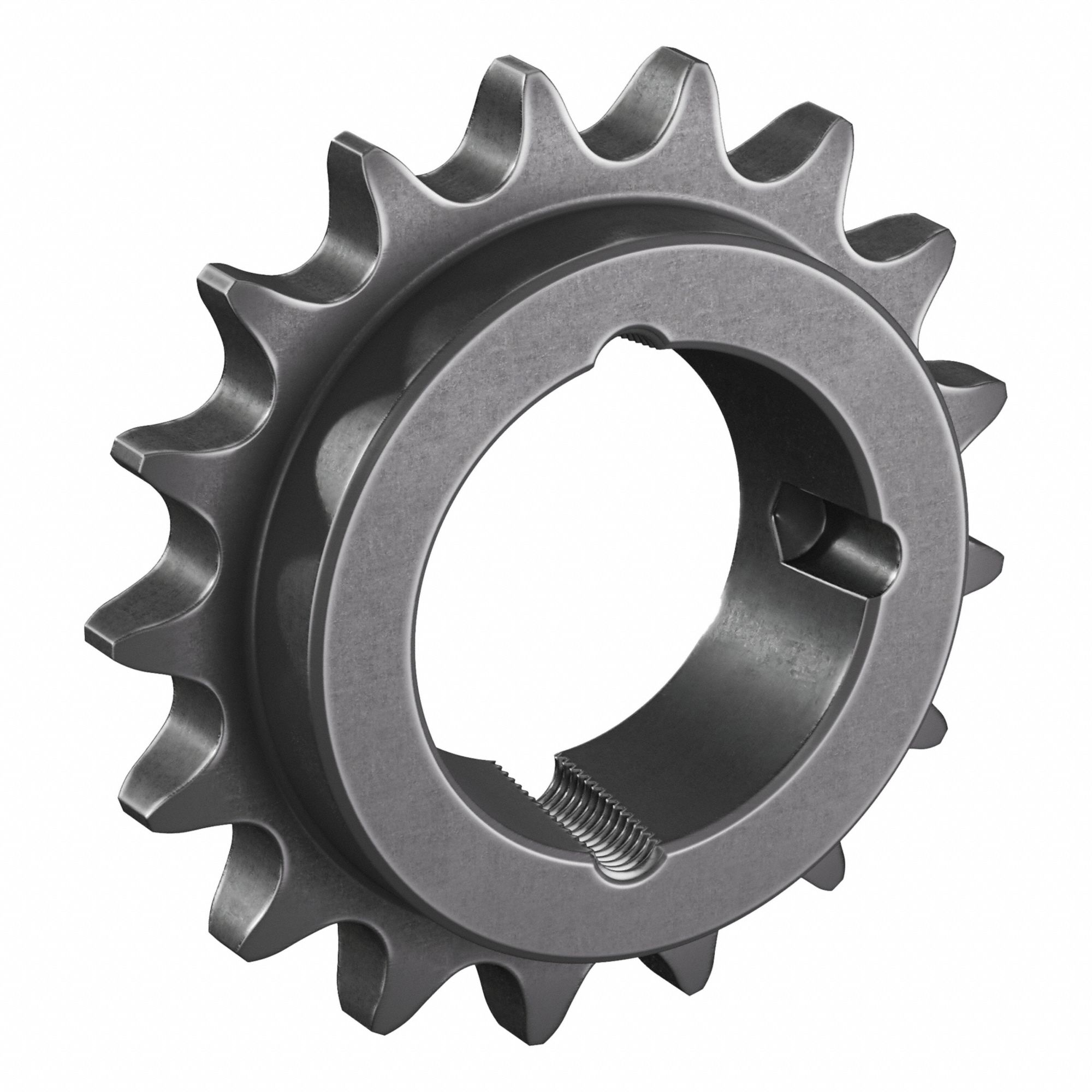 Sprocket: For 60 Chain, 17 Teeth, 4.082 in Pitch Dia, 4.642 in Outside Dia, Steel