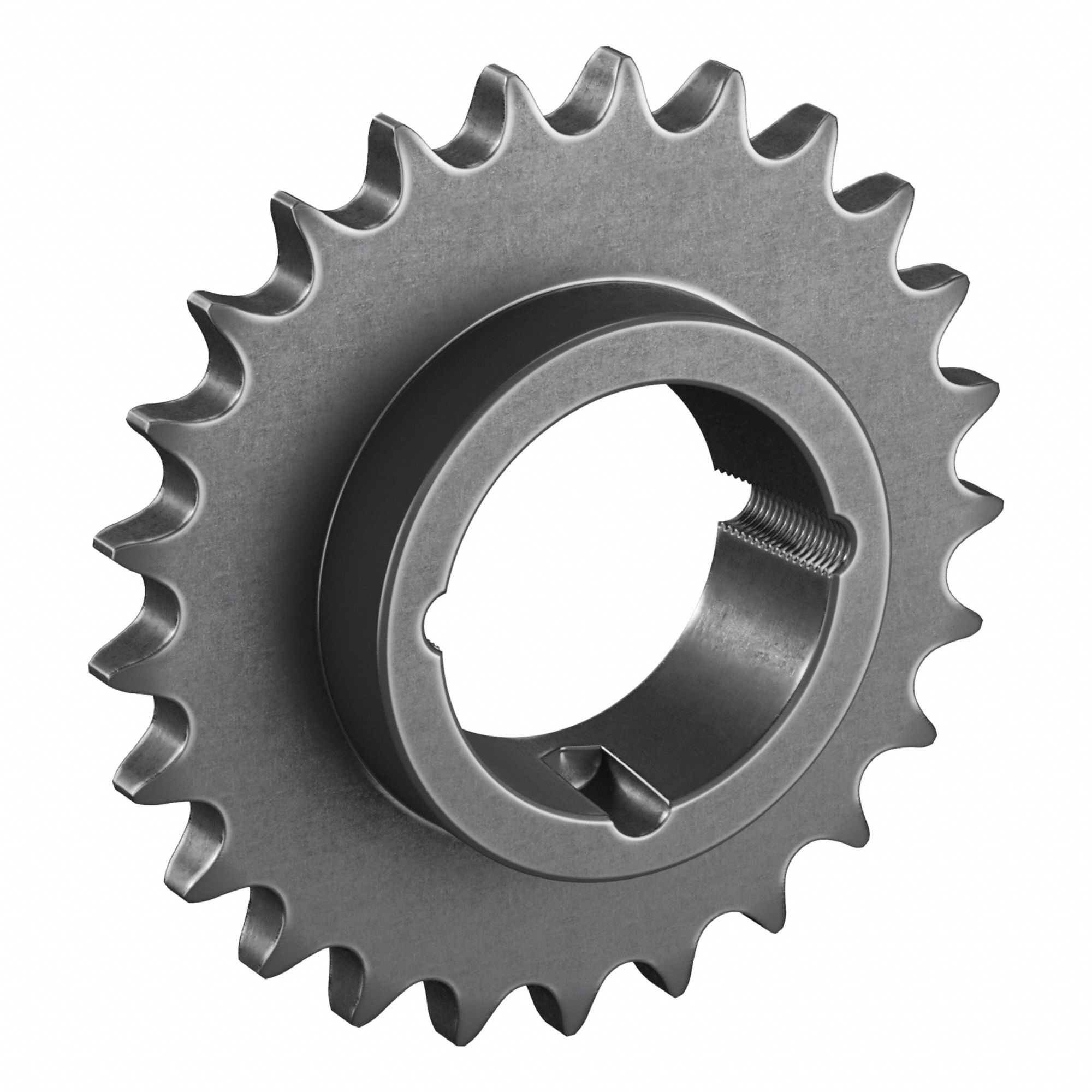 Sprocket: For 60 Chain, 25 Teeth, 5.984 in Pitch Dia, 6.387 in Outside Dia, Steel, ANSI