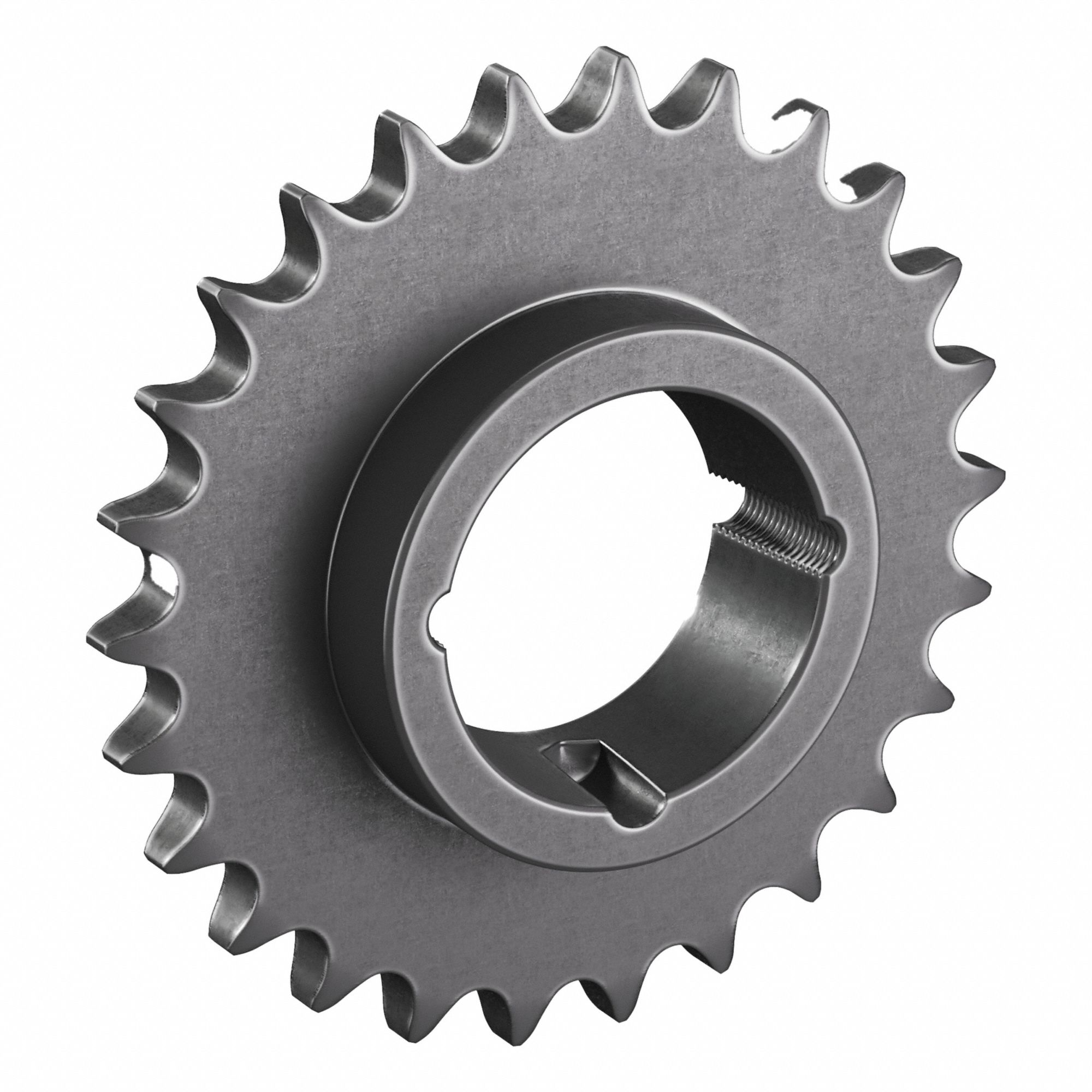 Sprocket: For 60 Chain, 26 Teeth, 6.222 in Pitch Dia, 6.627 in Outside Dia, Steel