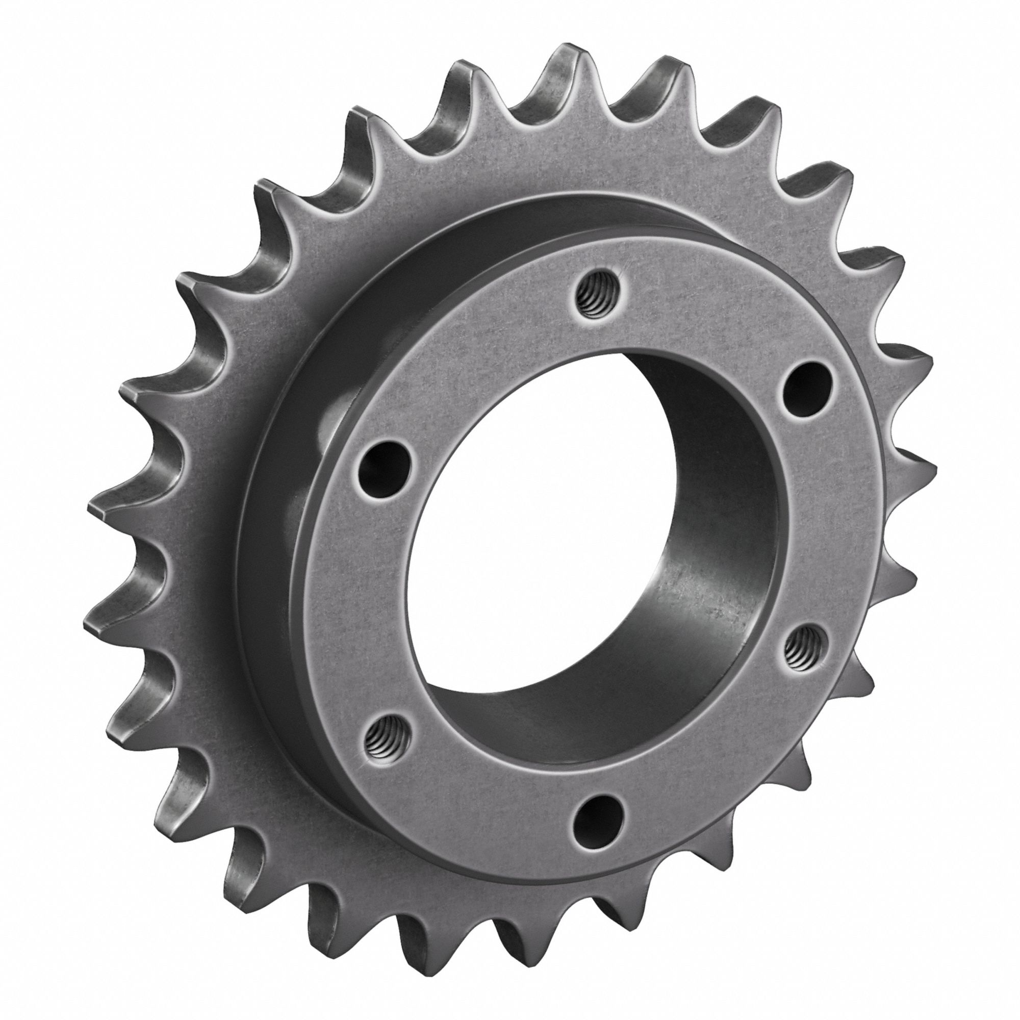 Sprocket: For 40 Chain, 25 Teeth, 3.989 in Pitch Dia, 4.26 in Outside Dia, Steel