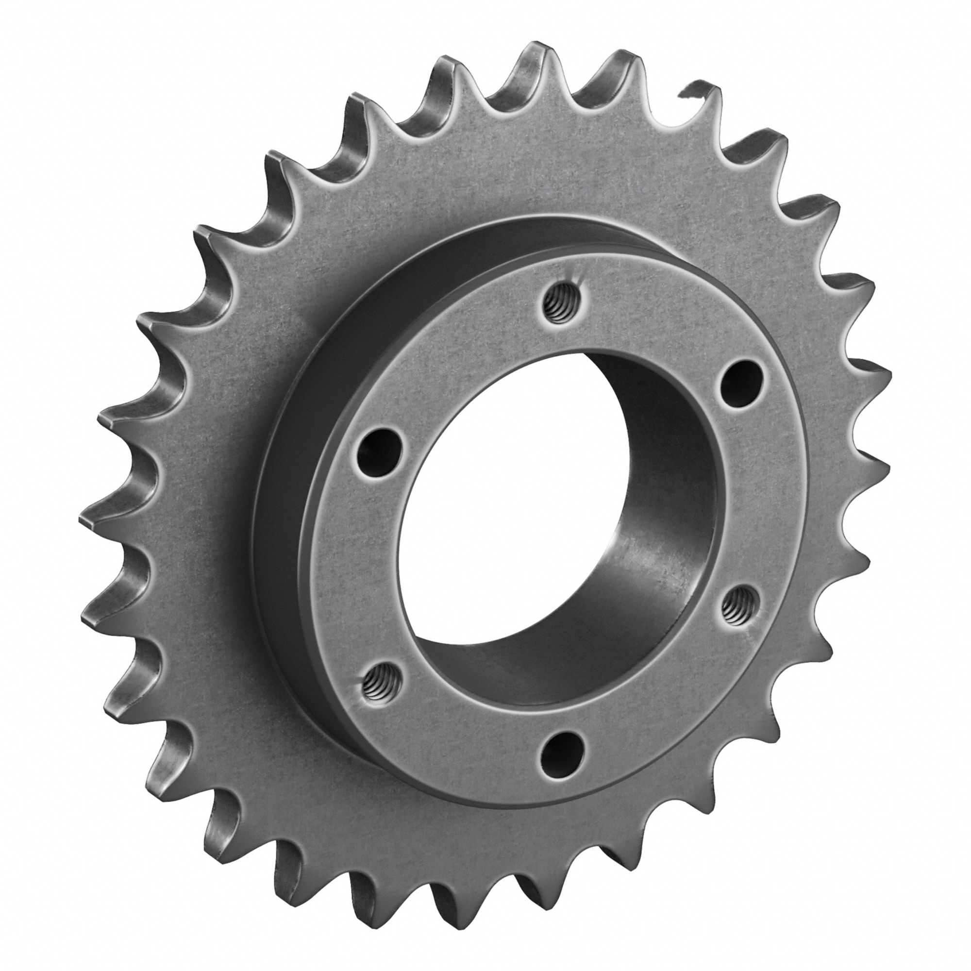 Sprocket: For 40 Chain, 28 Teeth, 4.466 in Pitch Dia, 4.74 in Outside Dia, Steel