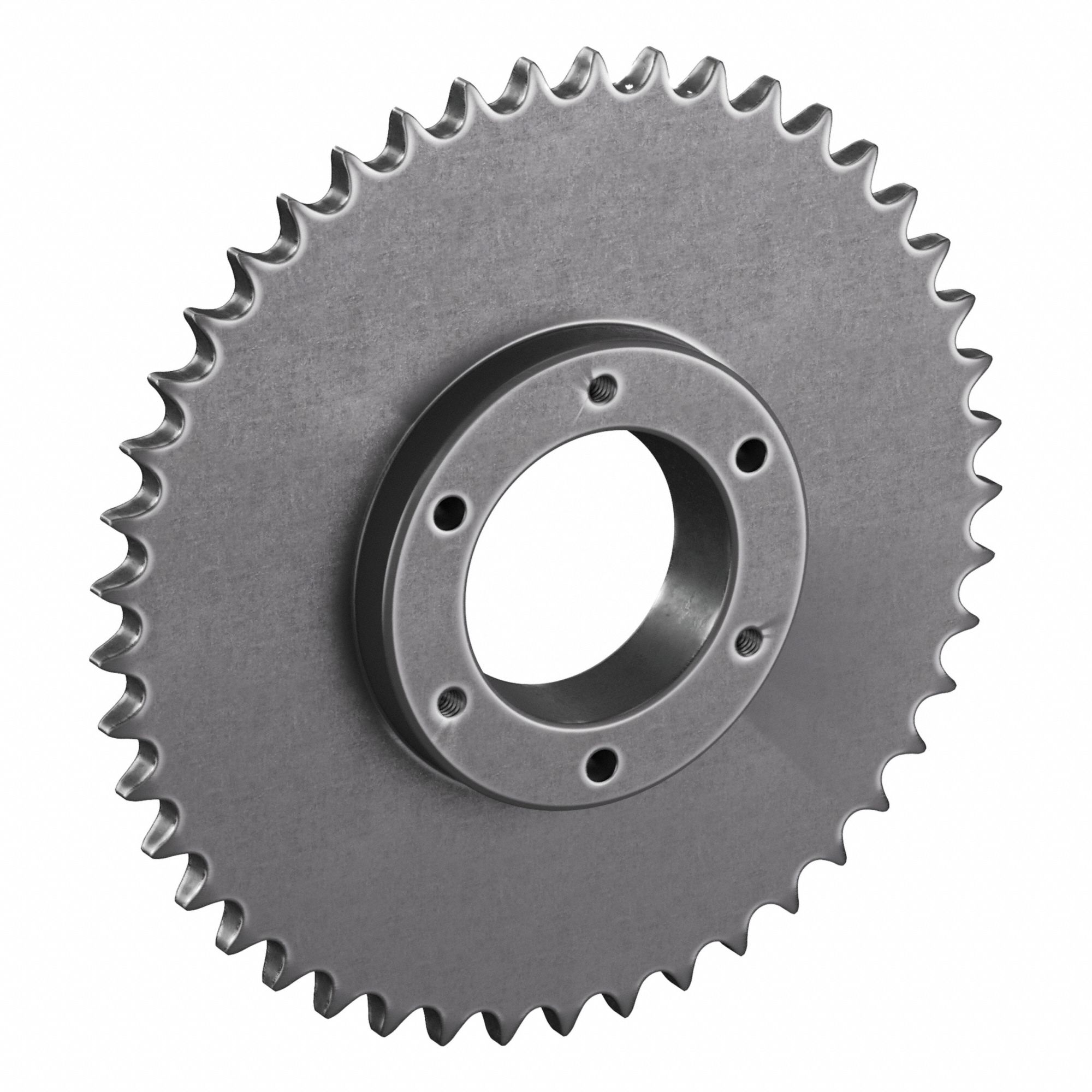 Sprocket: For 40 Chain, 45 Teeth, 7.168 in Pitch Dia, 7.45 in Outside Dia, Steel