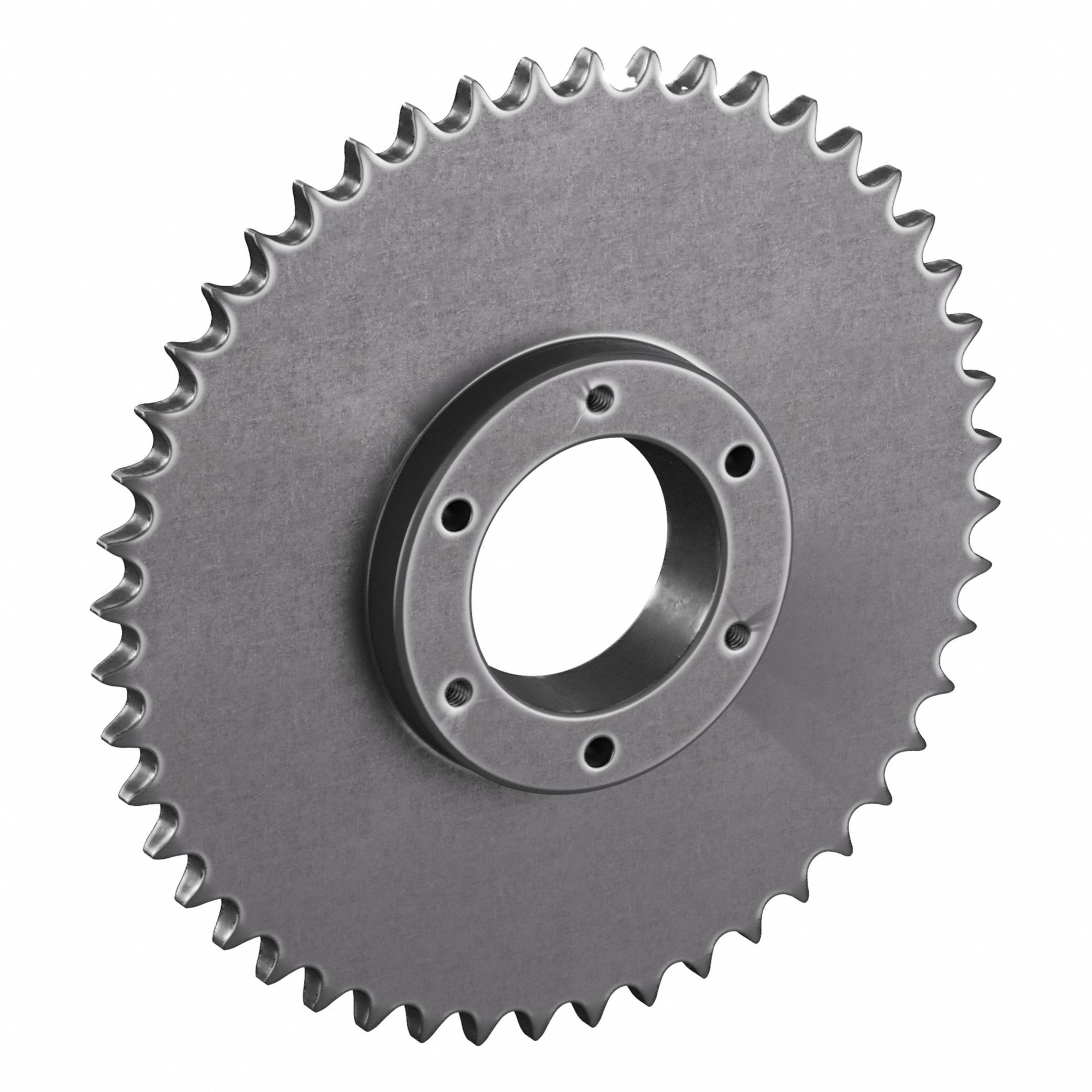 Sprocket: For 40 Chain, 48 Teeth, 7.645 in Pitch Dia, 7.93 in Outside Dia, Steel