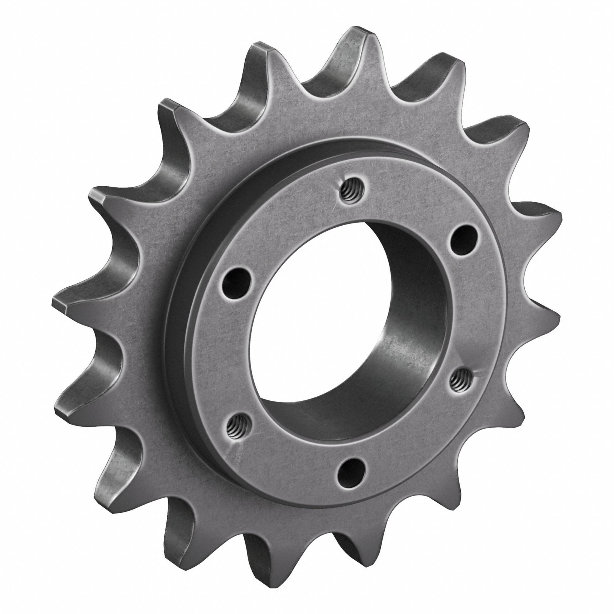 Sprocket: For 50 Chain, 16 Teeth, 3.204 in Pitch Dia, 3.52 in Outside Dia, Steel