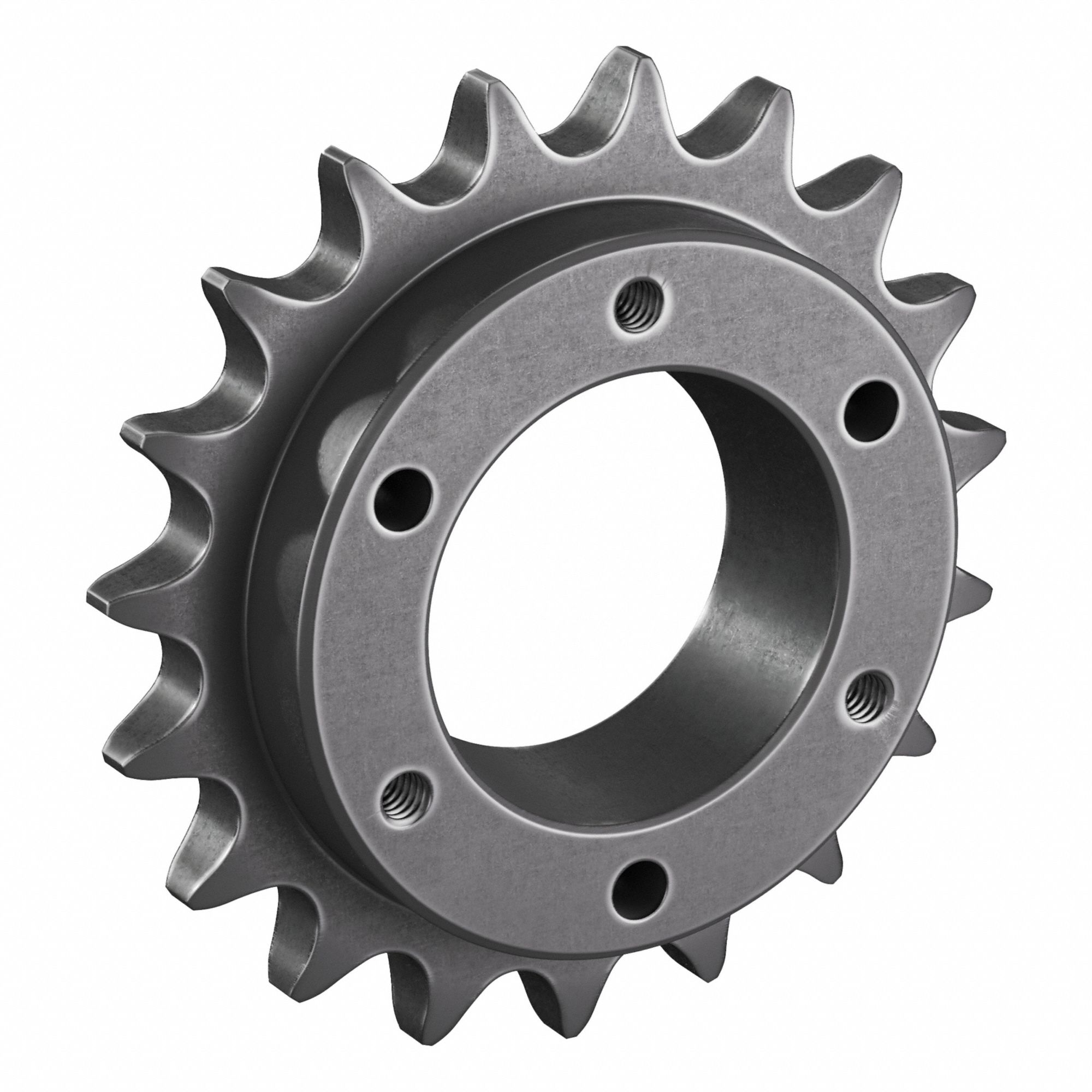 Sprocket: For 50 Chain, 19 Teeth, 3.797 in Pitch Dia, 4.12 in Outside Dia, Steel
