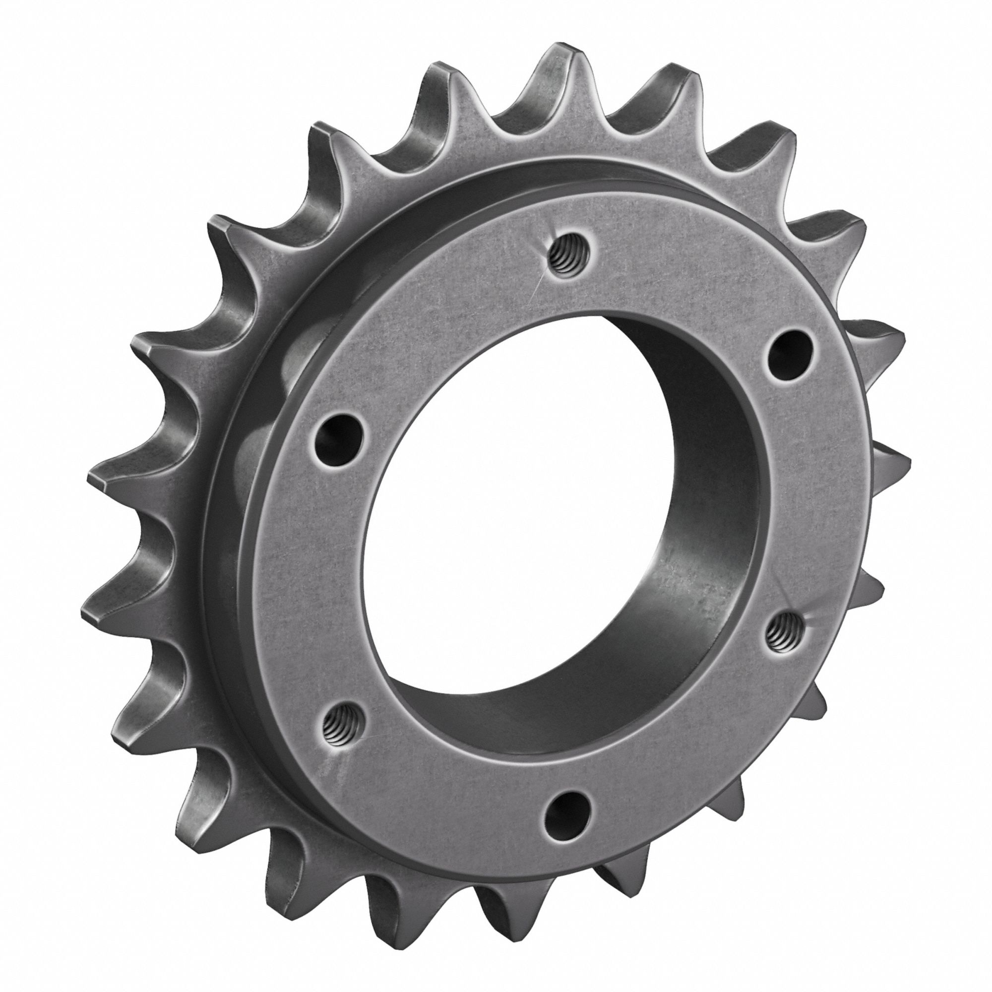 Sprocket: For 50 Chain, 21 Teeth, 4.194 in Pitch Dia, 4.52 in Outside Dia, Steel