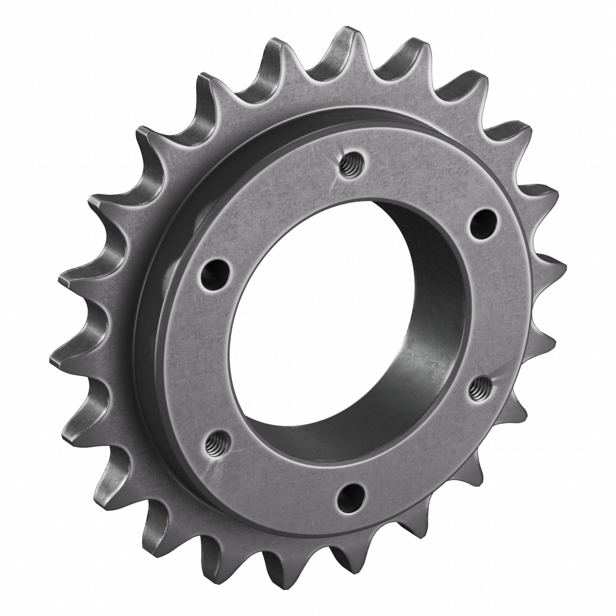 Sprocket: For 50 Chain, 22 Teeth, 4.392 in Pitch Dia, 4.72 in Outside Dia, Steel