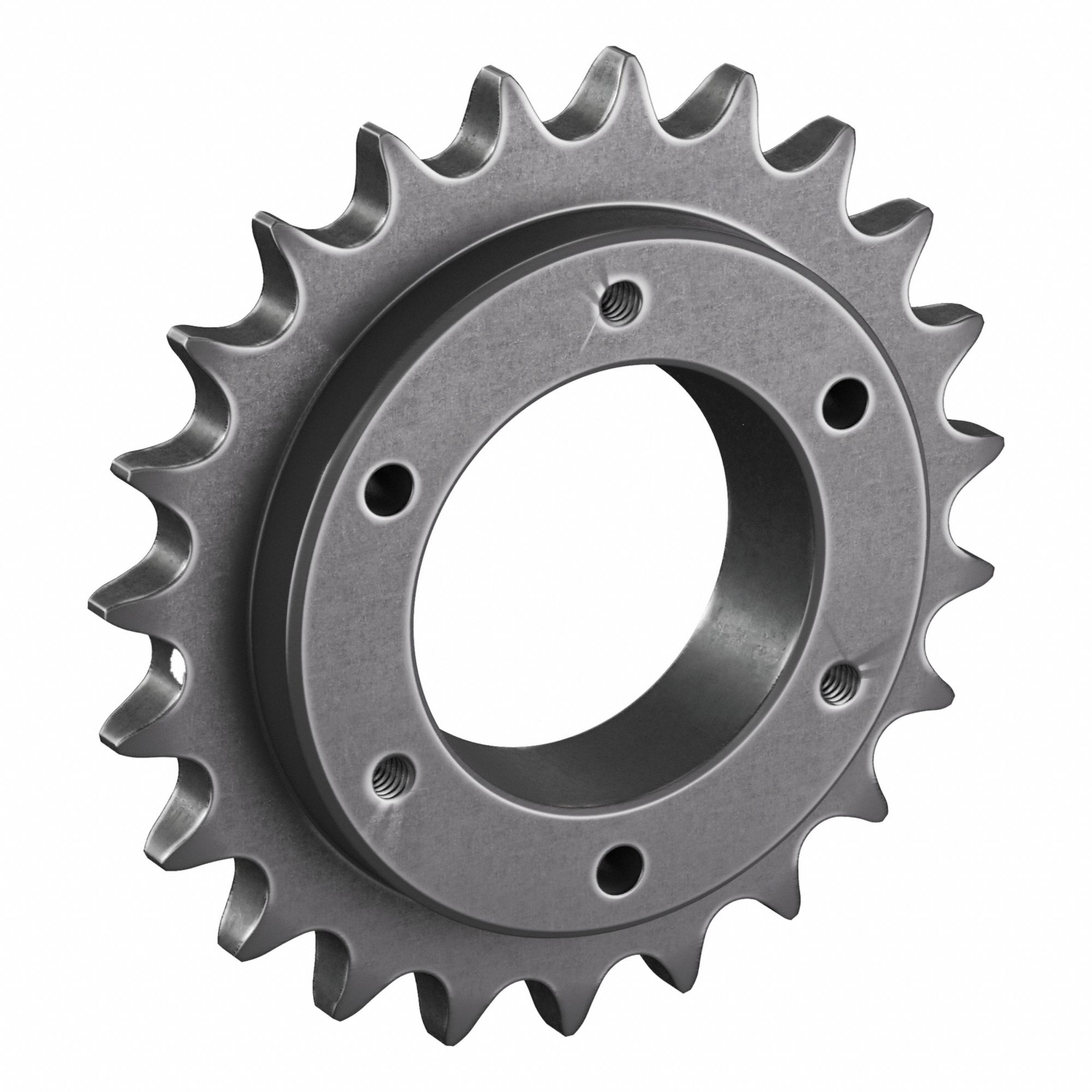 Sprocket: For 50 Chain, 23 Teeth, 4.59 in Pitch Dia, 4.92 in Outside Dia, Steel