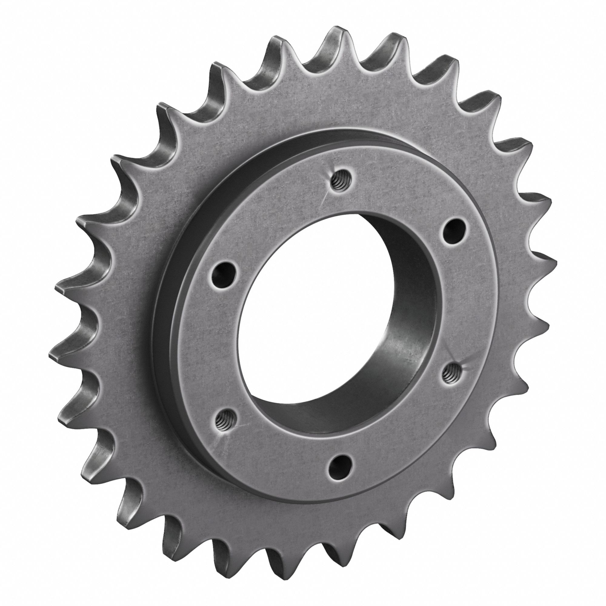 Sprocket: For 50 Chain, 26 Teeth, 5.185 in Pitch Dia, 5.52 in Outside Dia, Steel