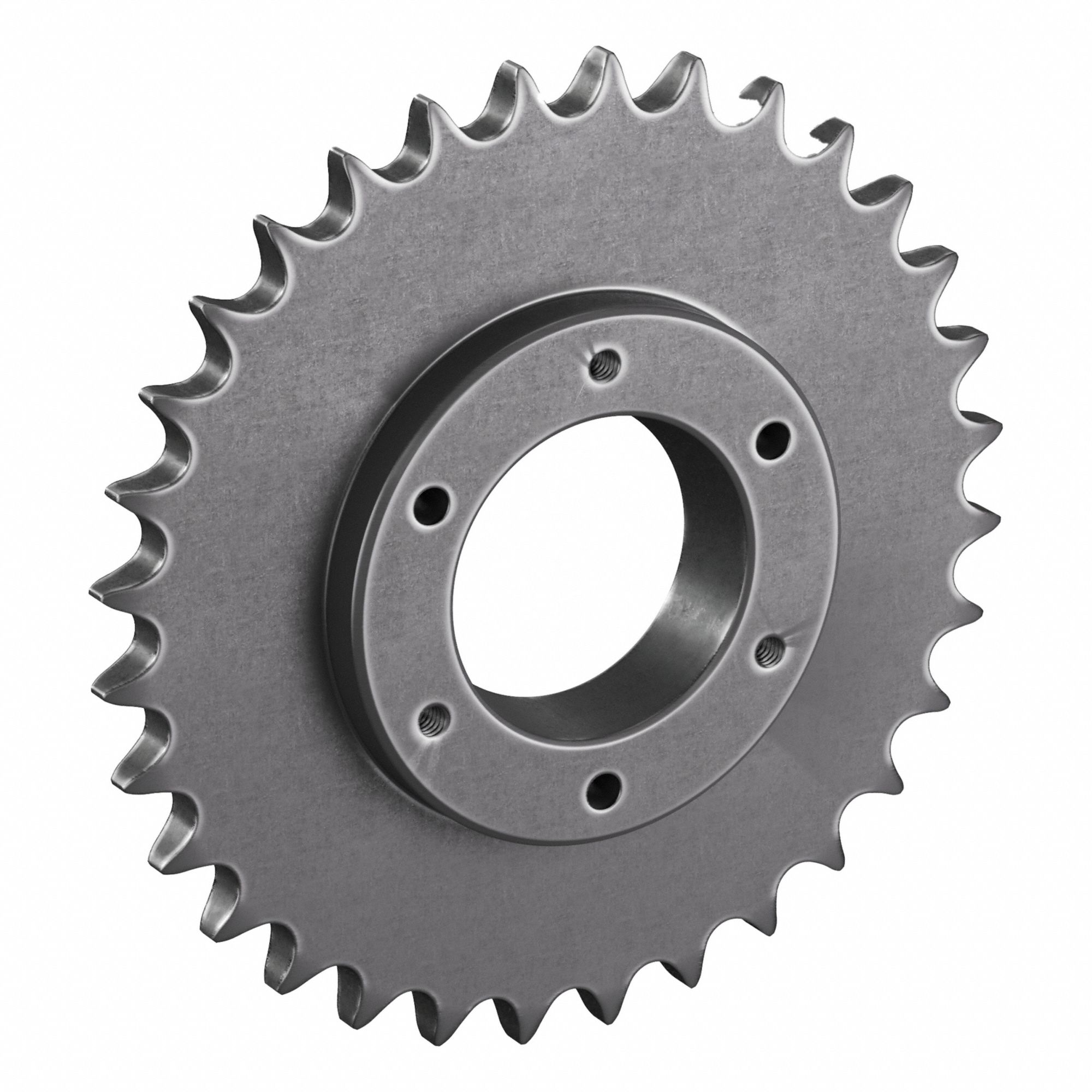 Sprocket: For 50 Chain, 32 Teeth, 6.376 in Pitch Dia, 6.72 in Outside Dia, Steel