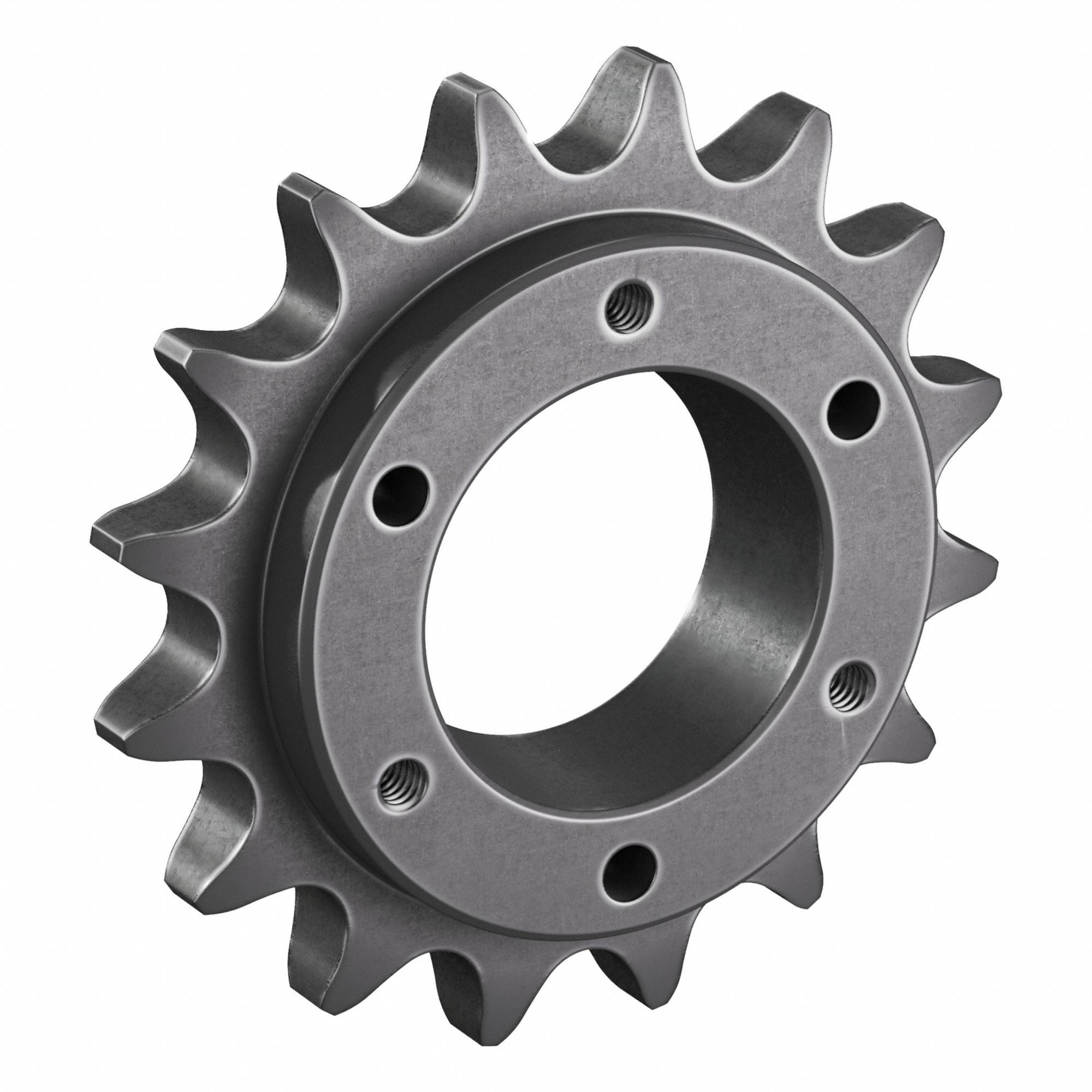Sprocket: For 60 Chain, 16 Teeth, 3.844 in Pitch Dia, 4.22 in Outside Dia, Steel