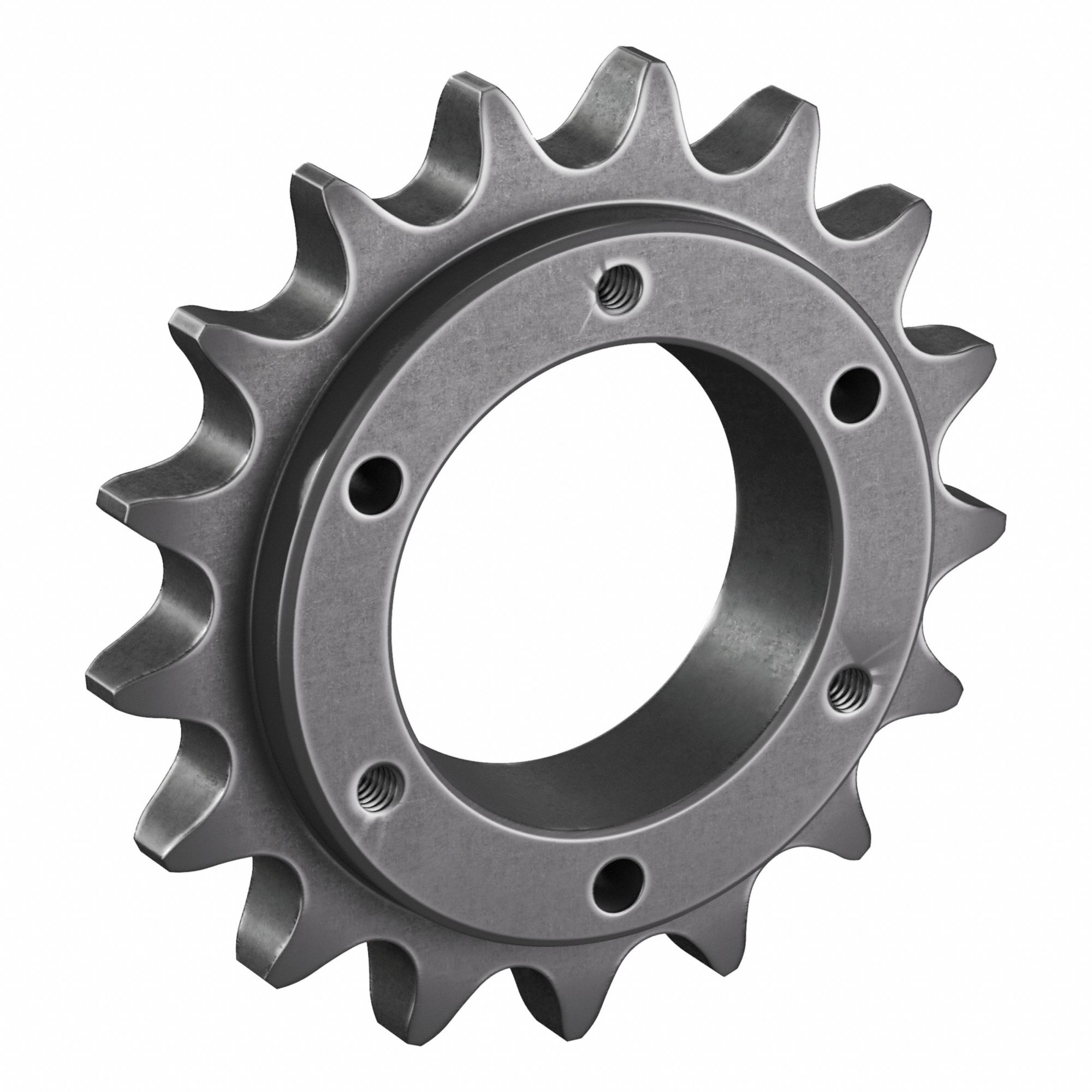 Sprocket: For 60 Chain, 17 Teeth, 4.082 in Pitch Dia, 4.46 in Outside Dia, Steel