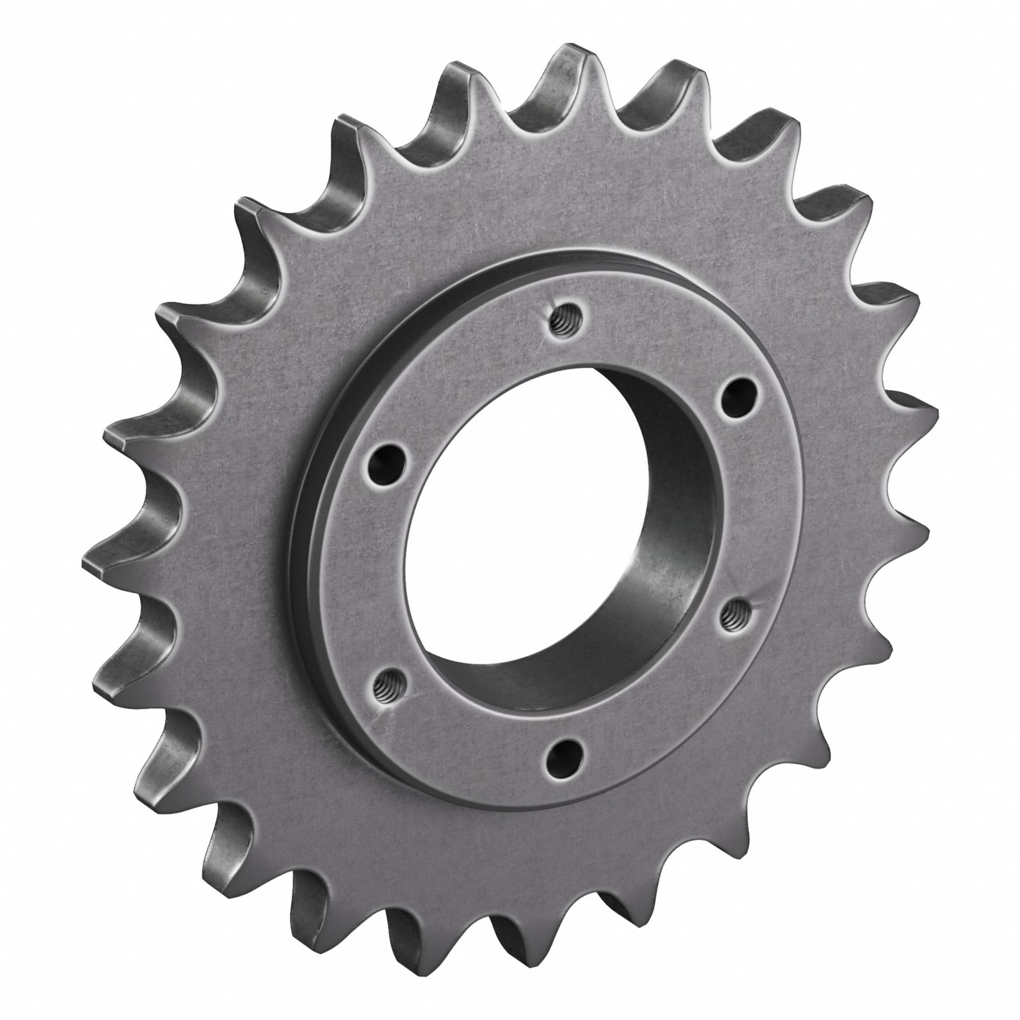Sprocket: For 60 Chain, 23 Teeth, 5.508 in Pitch Dia, 5.91 in Outside Dia, Steel