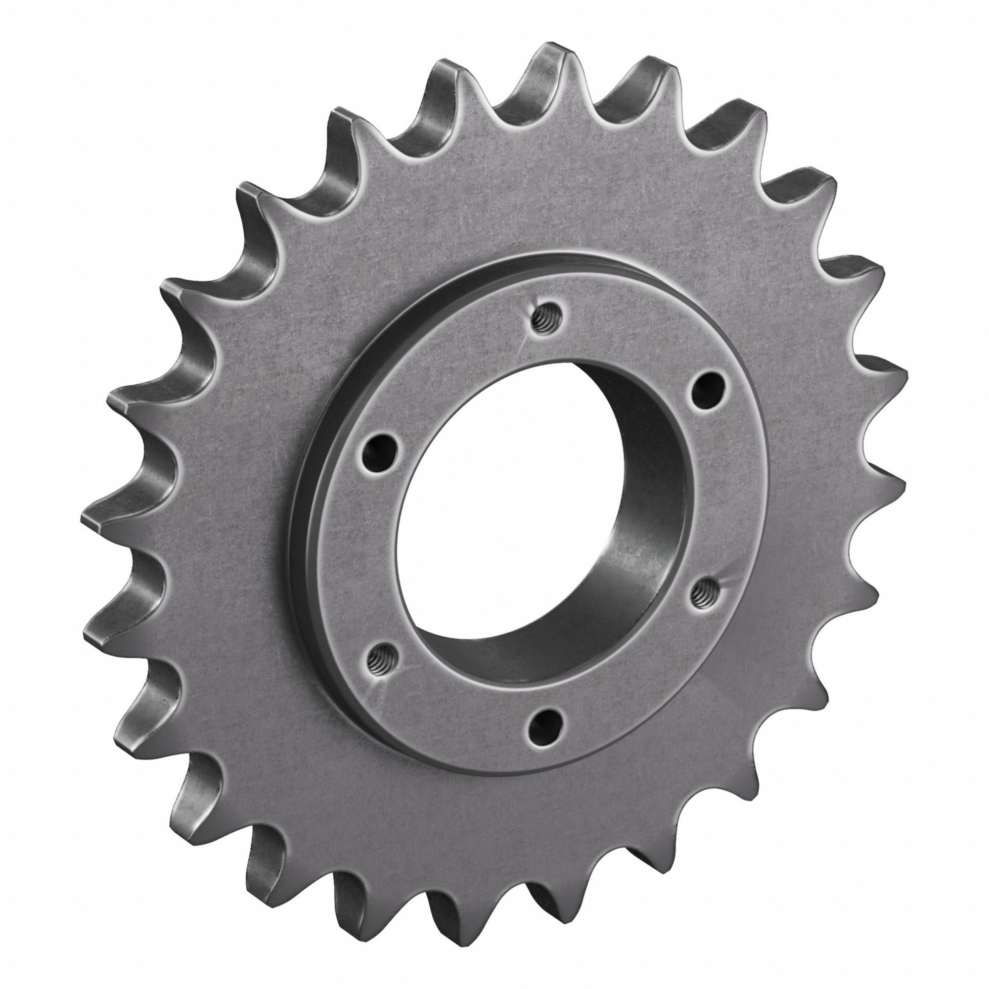 Sprocket: For 60 Chain, 24 Teeth, 5.746 in Pitch Dia, 6.15 in Outside Dia, Steel