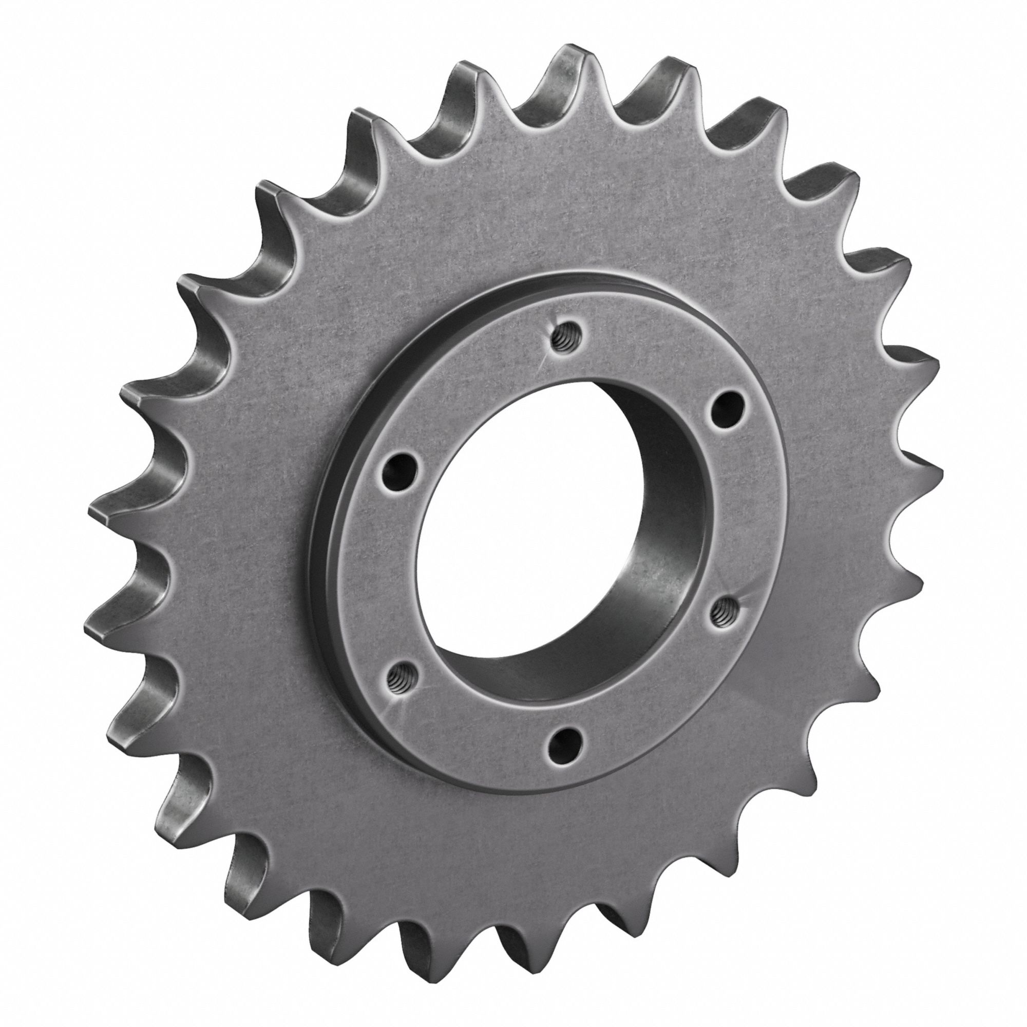 Sprocket: For 60 Chain, 25 Teeth, 5.984 in Pitch Dia, 6.39 in Outside Dia, Steel
