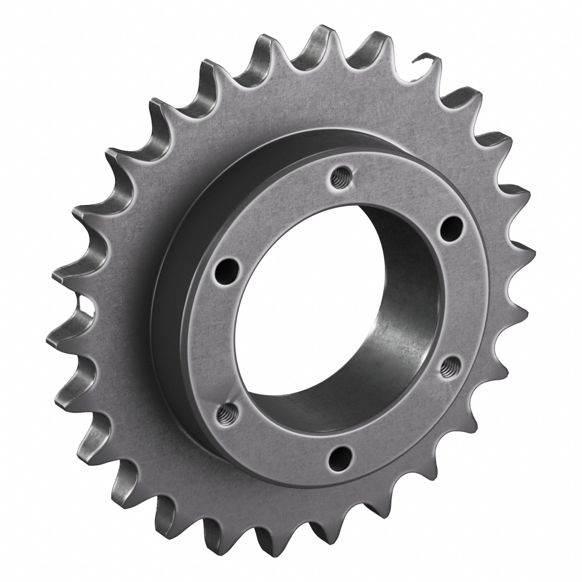 Sprocket: For 60 Chain, 26 Teeth, 6.222 in Pitch Dia, 6.63 in Outside Dia, Steel