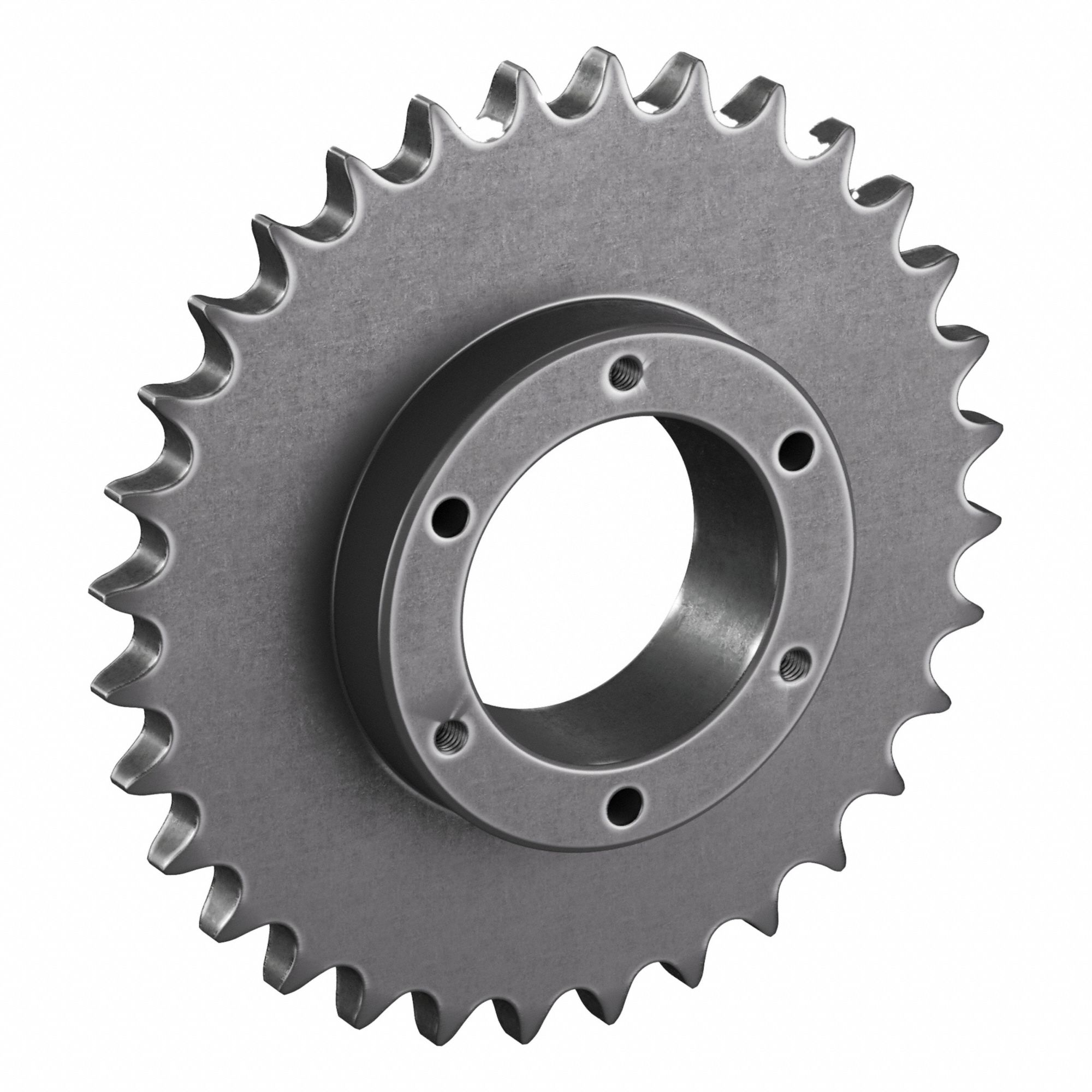 Sprocket: For 60 Chain, 32 Teeth, 7.652 in Pitch Dia, 8.07 in Outside Dia, Steel