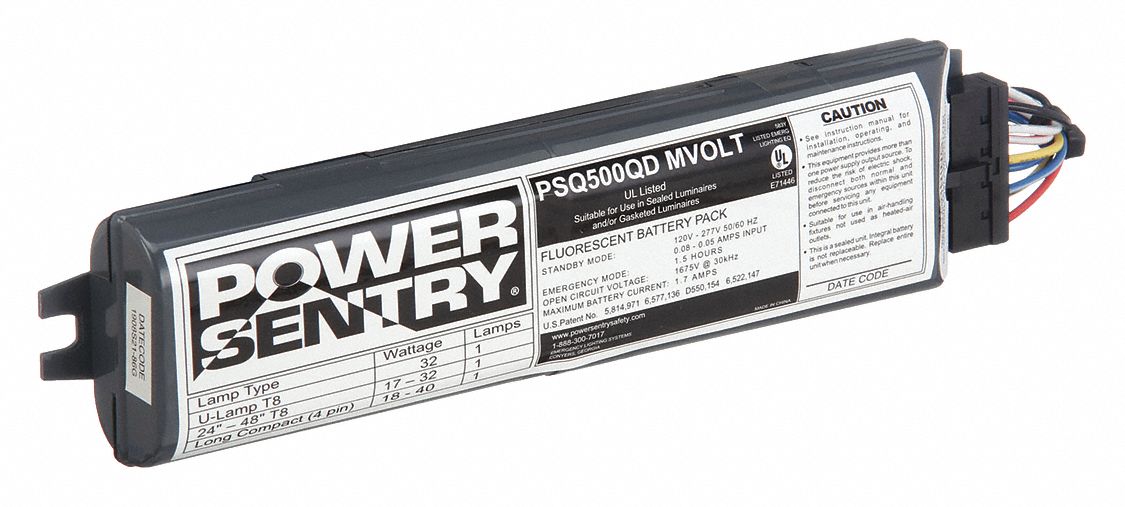 Emergency Ballasts for Fluorescent or LED Retrofit Light Bulbs