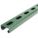 STRUT CHANNEL - SLOTTED, STEEL, PAINTED, 14 GA GAUGE, 5 FT OVERALL L, GREEN