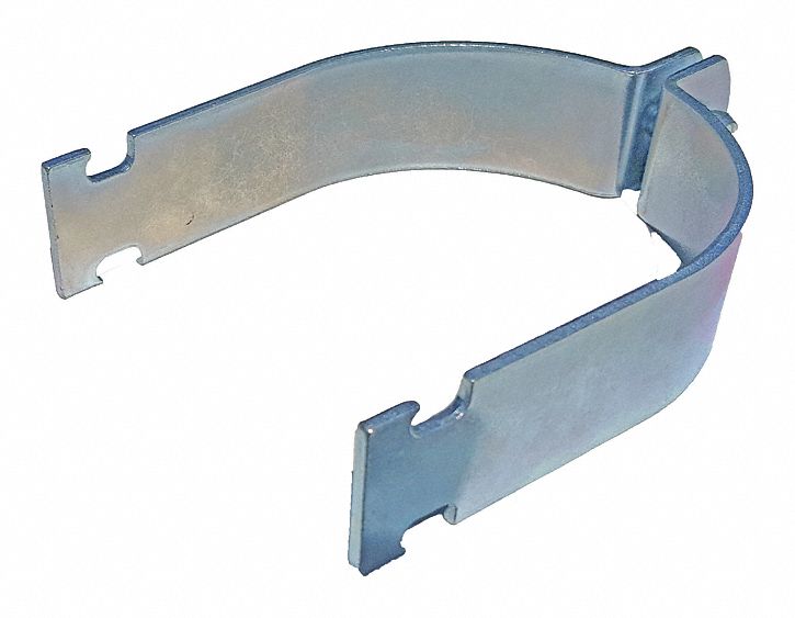 CONDUIT STRAP CLAMP, STEEL, ELECTROPLATED, 2 IN CONDUIT TRADE SIZE, CHANNEL UNIVERSAL PIPE STRAP