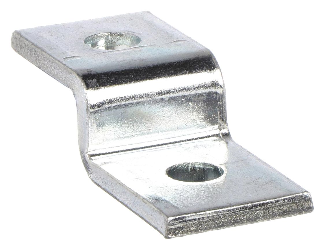 Metallic Conduit Outlet Body, Z-Shape Connector: 2 Holes, 9/16 in Hole Dia,  Steel