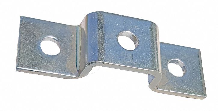 Grainger Approved Channel U Fitting, Steel, Electro Galvanized Finish 