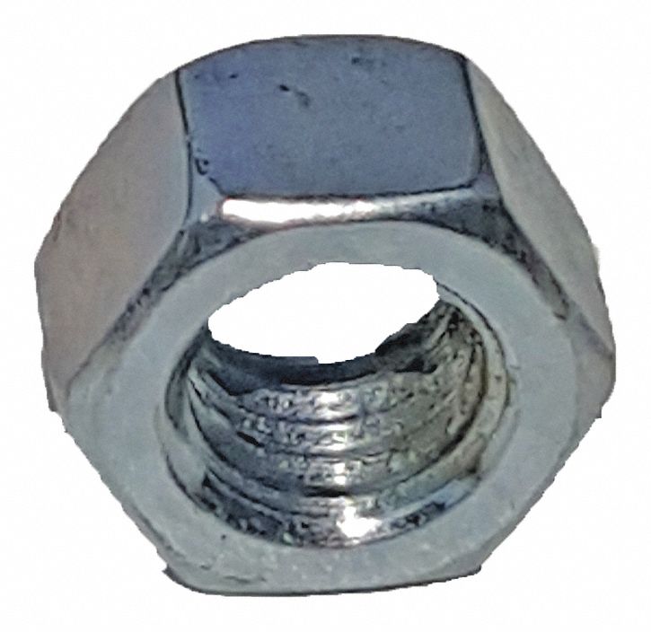 Hex Nut Steel Overall W 1/2in PK25