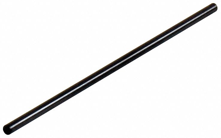 Class ZZ No-Go Pin Gauge: 0.0490 in Dia, 0.00020 in Tolerance, Steel, Black Oxide