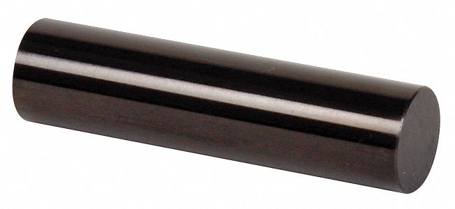 Class ZZ No-Go Pin Gauge: 0.4990 in Dia, 0.00020 in Tolerance, Steel, Black Oxide
