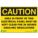 CAUTION SIGN, PLASTIC, HOLE MOUNT, 7X10 IN, 0.065 IN THICK, AREA IN FRONT OF THIS ELECTRICAL PANEL MUST BE KEPT CLEAR...