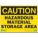 CAUTION SIGN, PLASTIC, RECTANGLE, ENGLISH, 14 X 10 IN