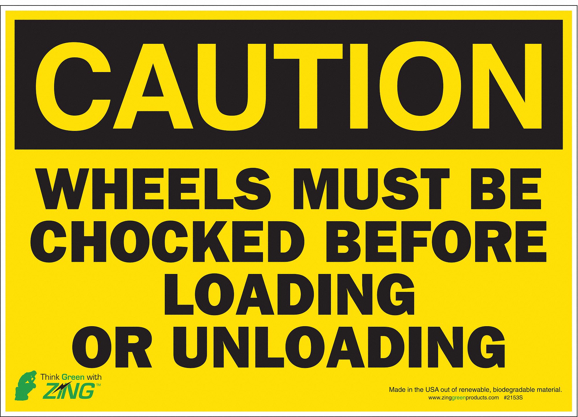 Caution Sign, 10 in x 14 in, Polyester