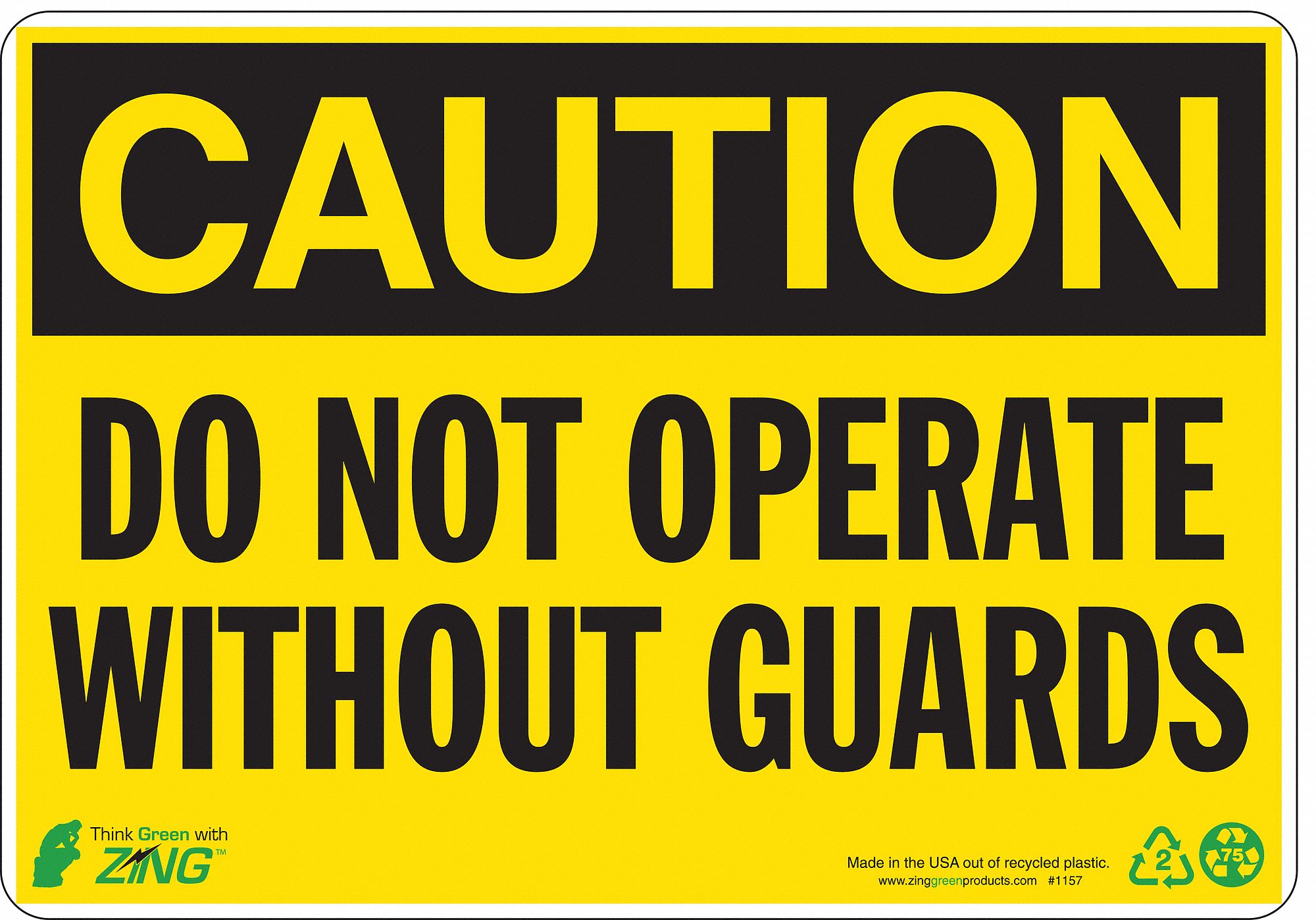 SIGNE ATTENTION GARDES 7X10 PL