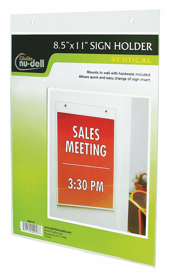 Sign Holder, Clear ,Nudell, 38011