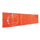 PORTABLE WINDSOCK, ORANGE, POLYESTER, 55 IN LENGTH, INCLUDES MOUNTING FRAME