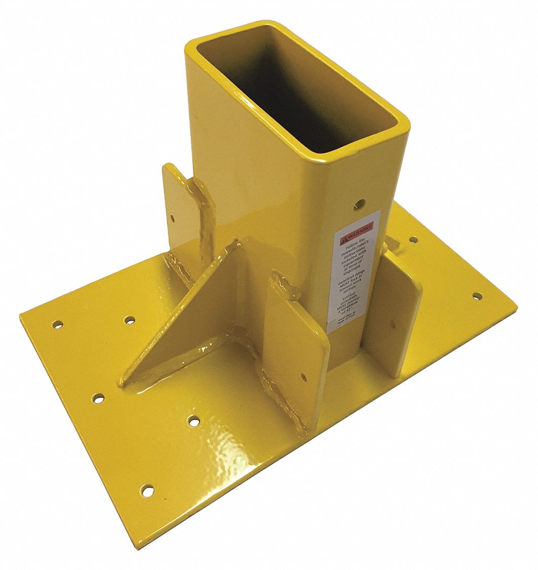 Guardrail Post Stair Mount, 6 In. W